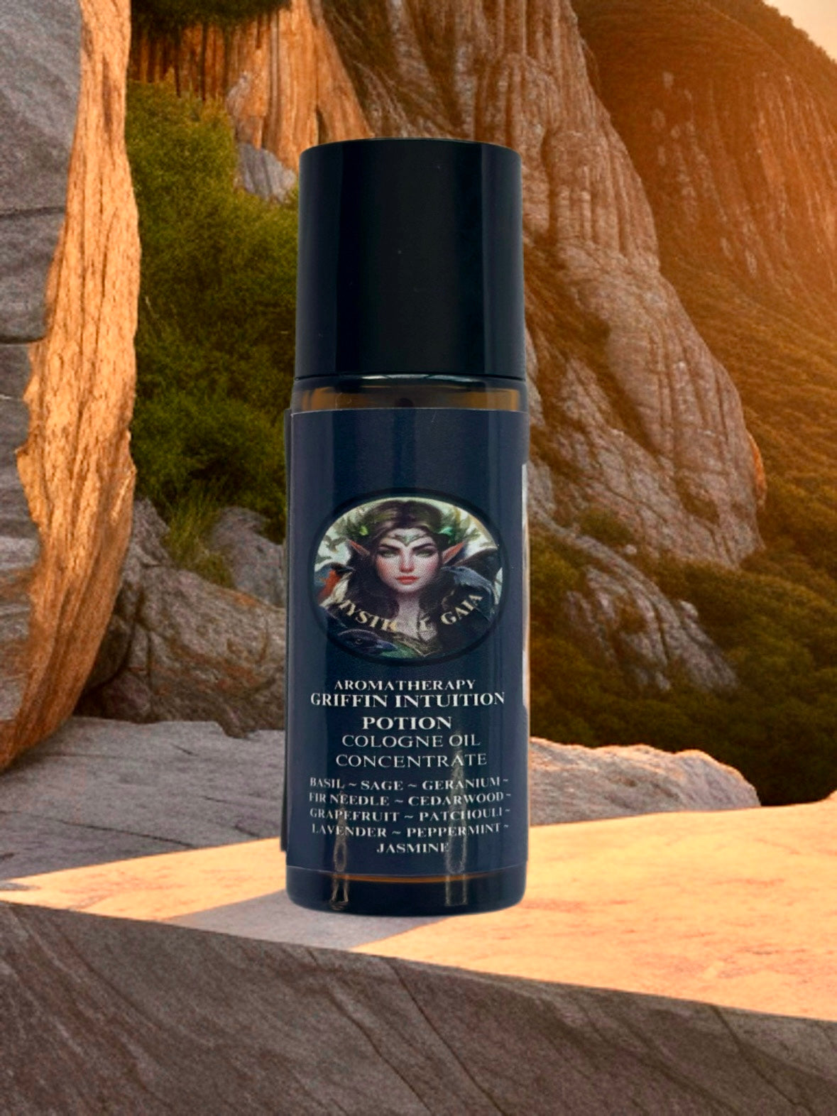 Colonge Potion Griffin Intuition Potion - Cologne Oil Concentrate Roll On – Mystical Gaia